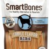 Best * Best Sale Smartbones Triple Flavor Ribs Chicken, Beef & Peanut Butter Dog Treats, 10 Count