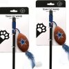 Online * Wholesale Littlearth Nfl Licensed Teaser Wand Cat Toy, 2 Count