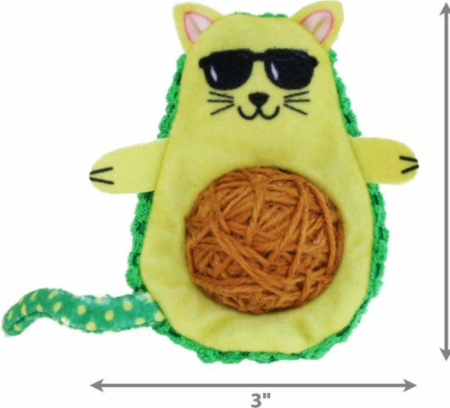 Best * Top Selling Kong Wrangler Avocato Plush Cat Toy With Catnip