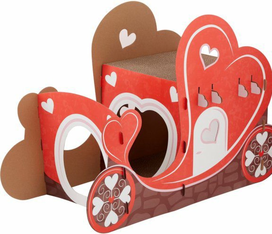 Clearance * Reliable Quality Frisco Love Carriage Cardboard Cat House, 2-Story