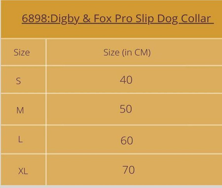 New * Popular Digby & Fox Pro Slip Dog Collar