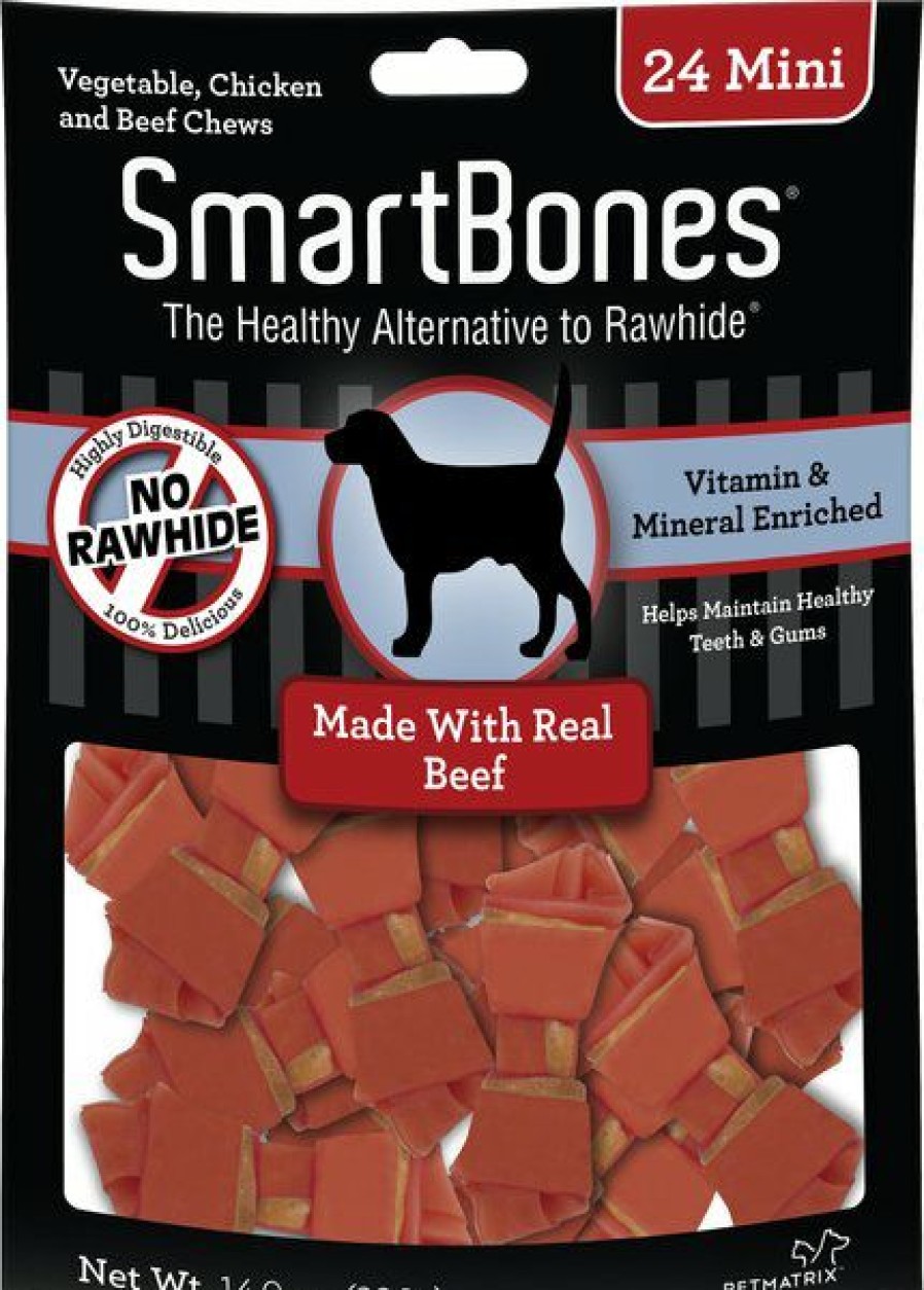 Online * Low Price Smartbones Mini Beef Chew Bones Dog Treats