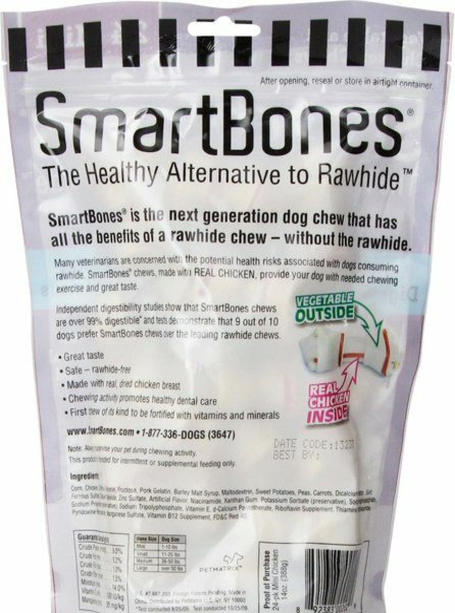 Online * Low Price Smartbones Mini Beef Chew Bones Dog Treats