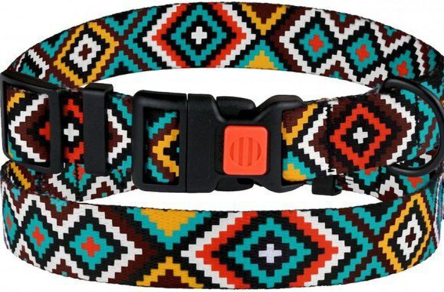 New * Hot Sale Collardirect Tribal Pattern Ethnic Design Nylon Dog Collar