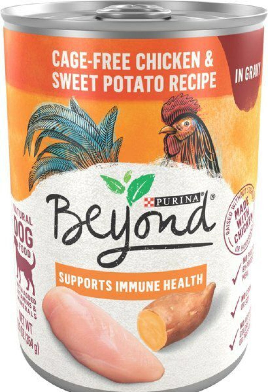 Online * Excellent Purina Beyond Chicken & Sweet Potato Recipe In Gravy Grain-Free Canned Dog Food, 12.5-Oz, Case Of 12