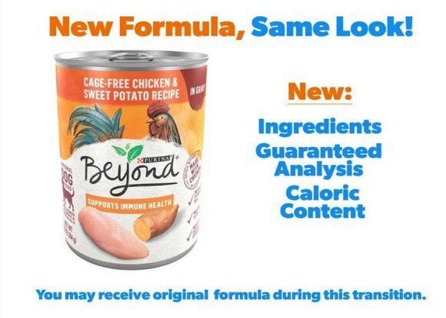 Online * Excellent Purina Beyond Chicken & Sweet Potato Recipe In Gravy Grain-Free Canned Dog Food, 12.5-Oz, Case Of 12