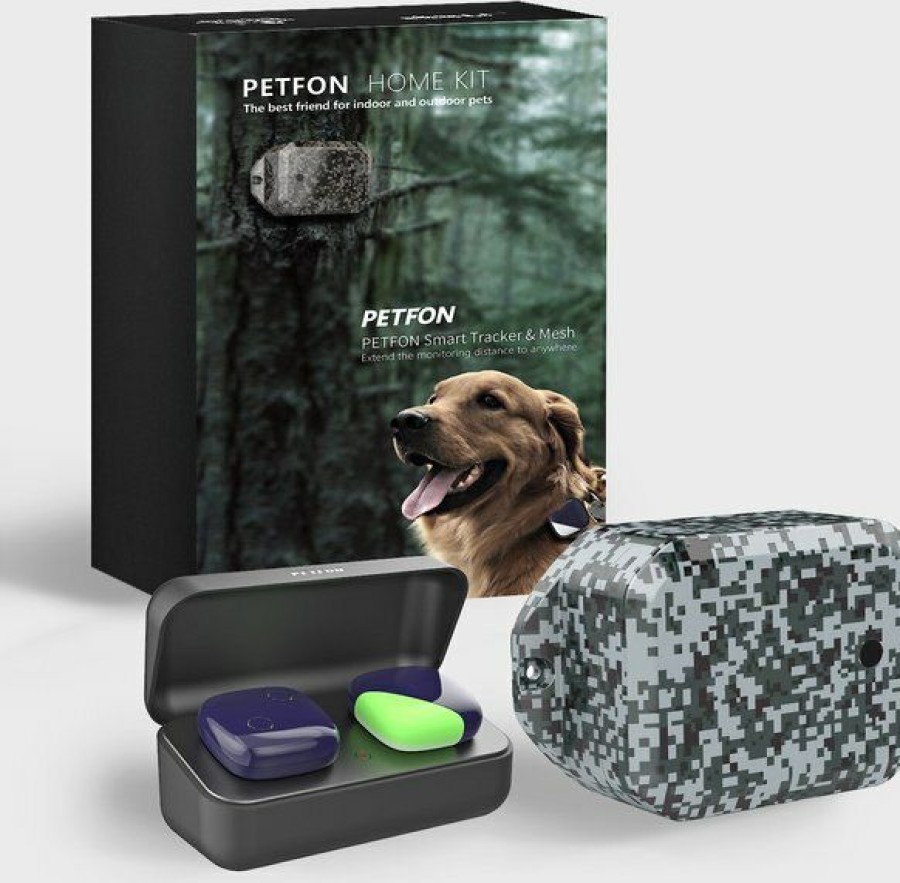 Clearance * Excellent Petfon Home Kit Pet Gps Tracker Ii, Blue & Gray