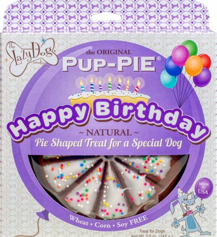 Hot * Popular The Lazy Dog Cookie Co. Happy Birthday Pup-Pie Dog Treat, Uni