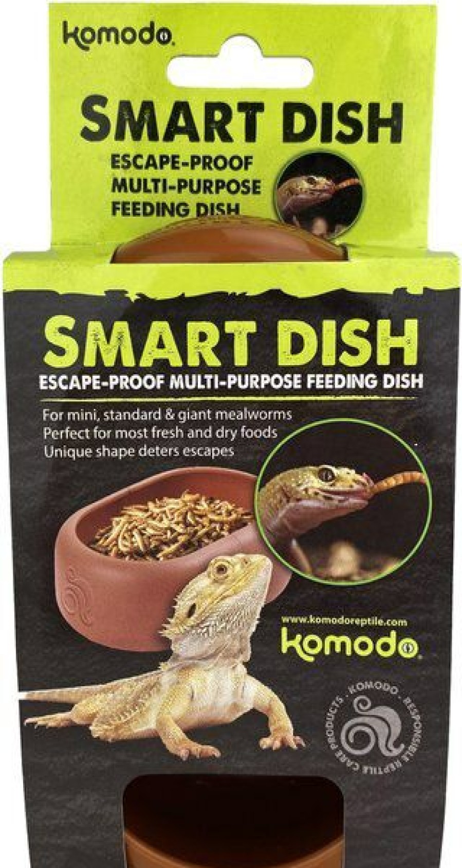 Hot * Low Price Komodo Smart Dish Multi-Purpose Feeding Reptile Dish, Brown, Small