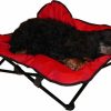 Hot * Hot Sale Hdp Padded Napper Cot Space Saver Elevated Dog Bed W/ Removable Cover, Red, Large