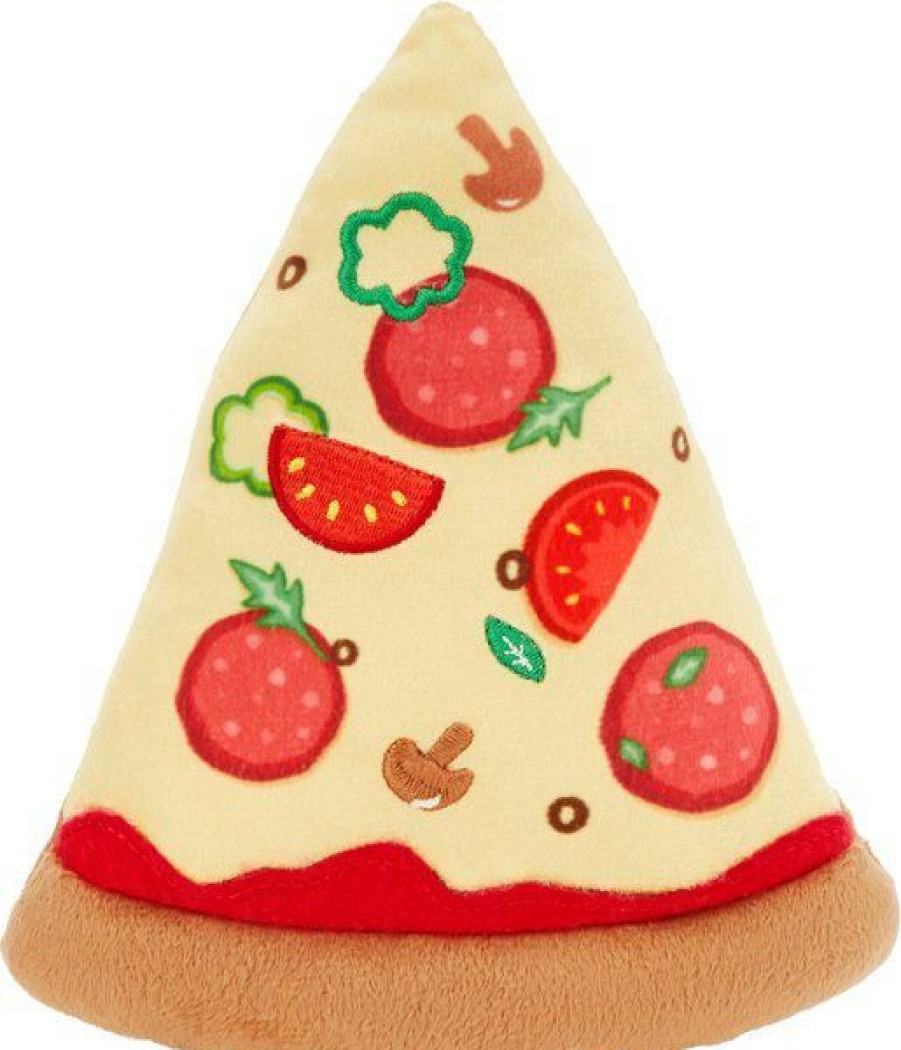 Online * Discount Frisco Plush Squeaking Pizza Slice Dog Toy