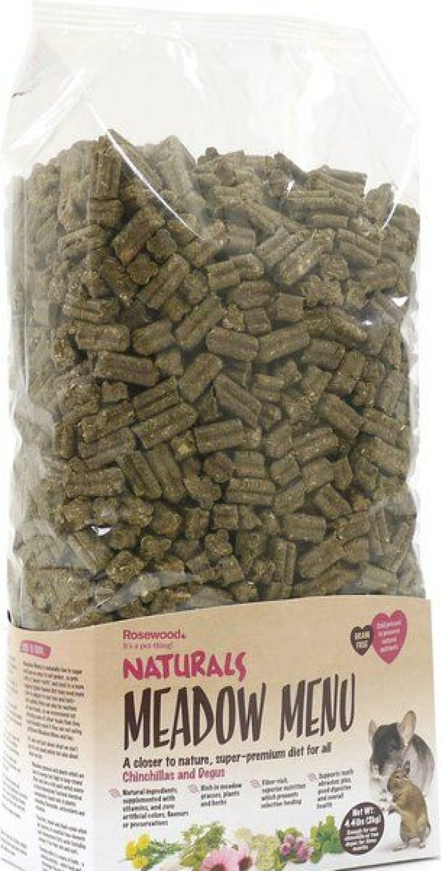 Hot * Good Quality Naturals By Rosewood Meadow Menu Grain-Free Chinchilla & Degu Food, 4.4-Lb Bag