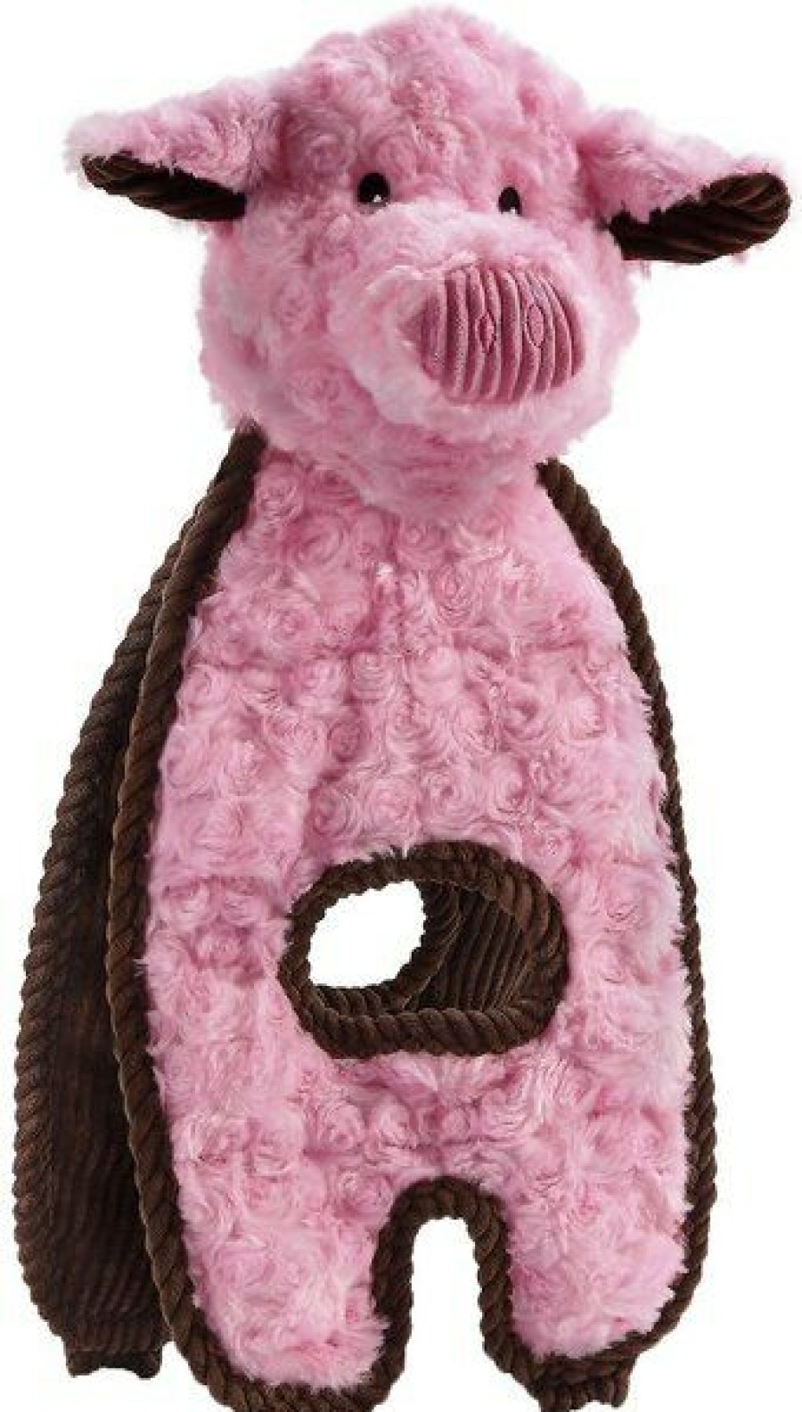 New * Top Selling Charming Pet Cuddle Tugs Pig Squeaky Plush Dog Toy