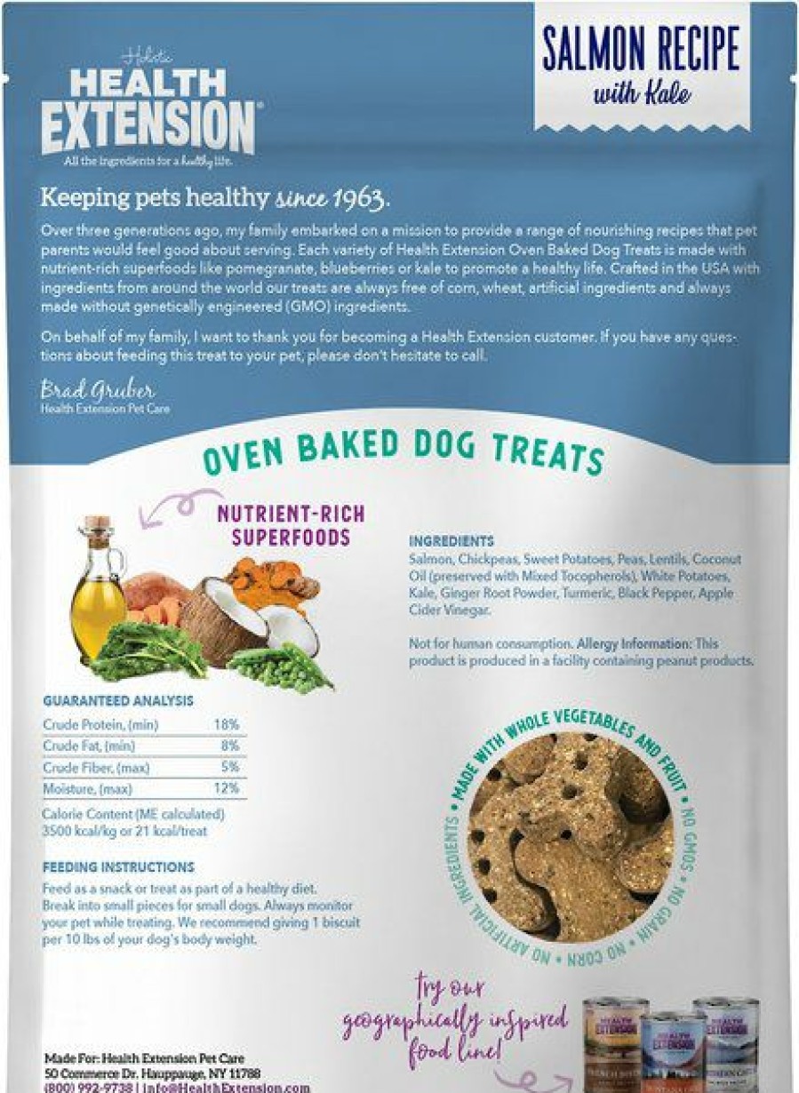 Hot * Discount Health Extension Grain-Free Oven Baked Salmon Recipe With Kale Dog Treats