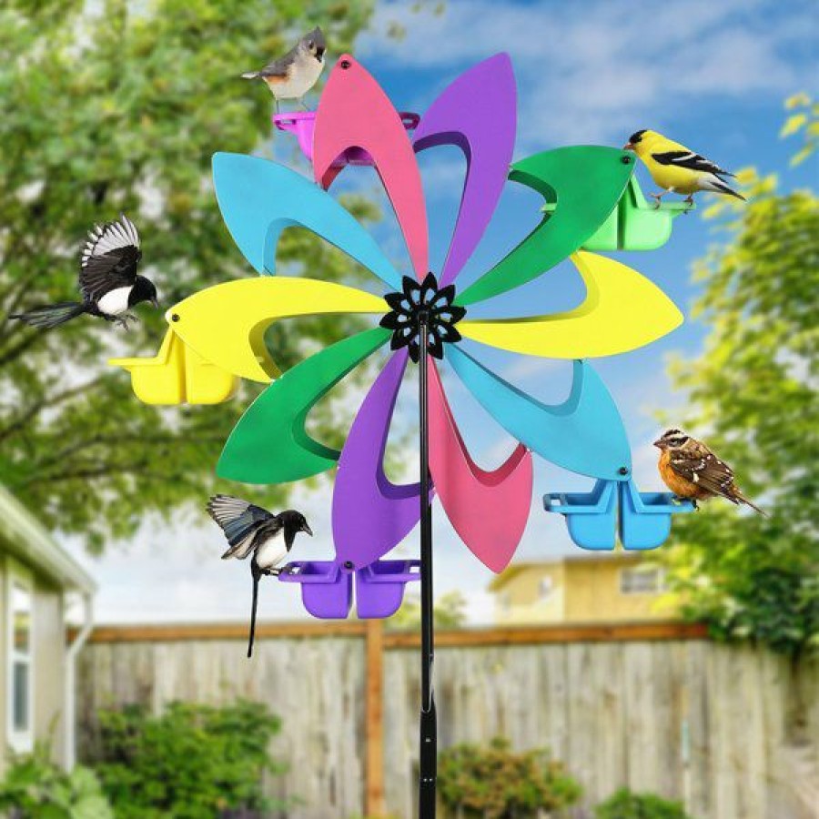 Best * Best Quality Exhart Ferris Feeder Multicolor Pinwheel Bird Feeder & Spinner