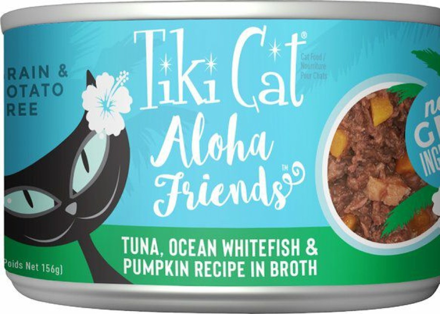 Wholesale * Popular Tiki Cat Aloha Friends Tuna With Ocean Whitefish & Pumpkin Grain-Free Wet Cat Food