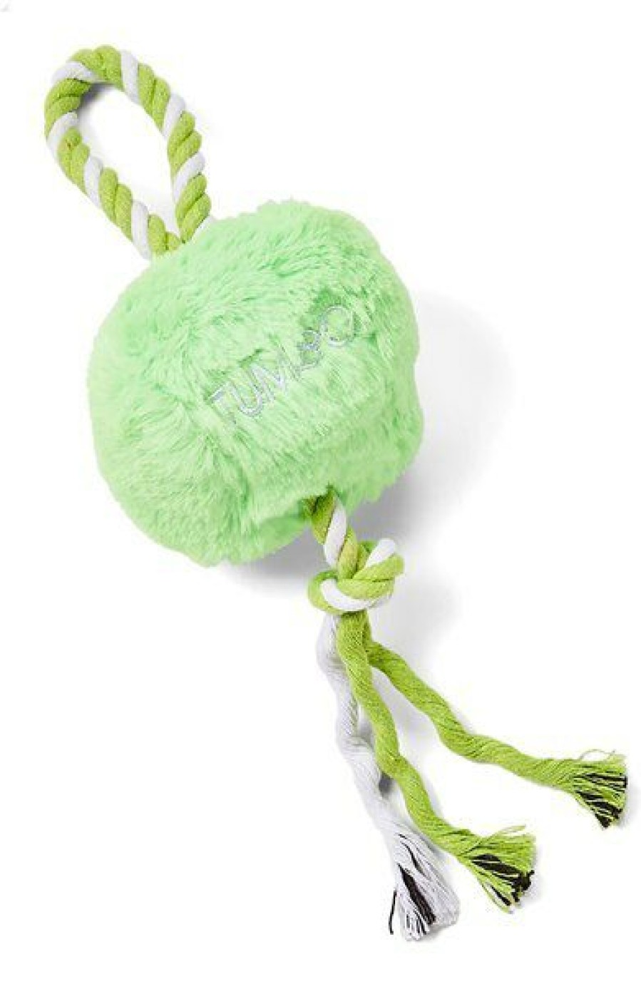 New * Reliable Quality Tumbo Indoor Plush Tugger Tosser Dog Toy, Green