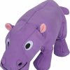 Online * Best Quality Smart Pet Love Tender Tuff Purple Hippo Squeaky Plush Dog Toy