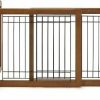 New * Popular Richell Freestanding Gate For Dogs & Cats, Brown