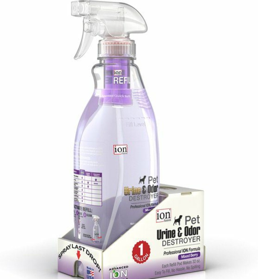 Clearance * 100% Guarantee Ion Fusion Professional Ion Formula Mixed Berry Pet Urine & Odor Destroyer, 1-Gal Bottle