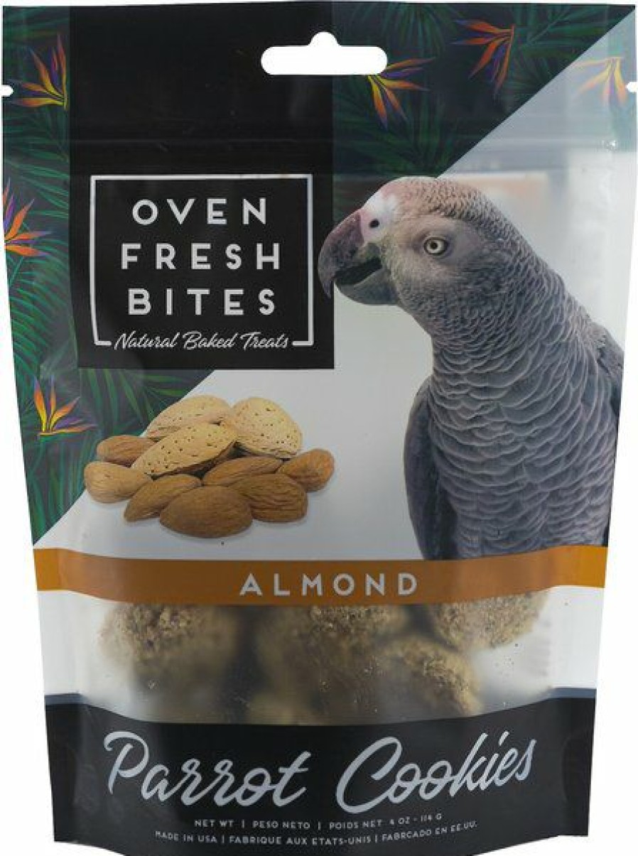 Wholesale * Wholesale Caitec Oven Fresh Bites Baked Almond Cookies Parrot Treats, 4-Oz Bag