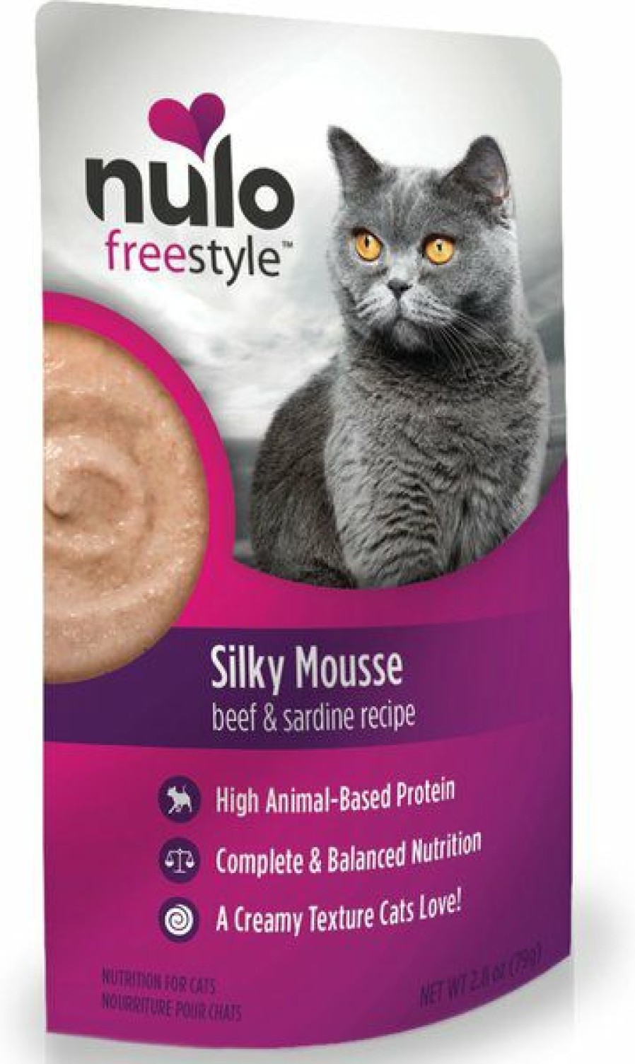 Hot * Discount Store Nulo Freestyle Silky Mousse Beef & Sardine Recipe Grain-Free Wet Cat Food, 2.8-Oz, Case Of 24