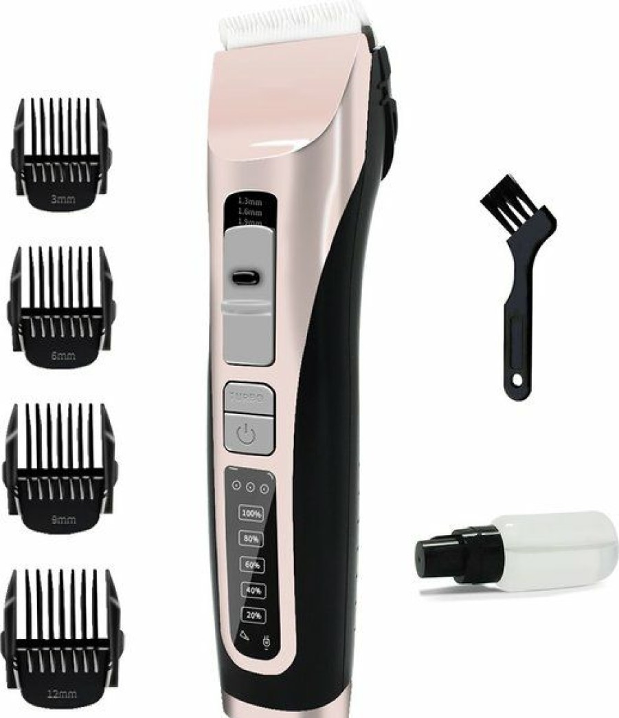 Hot * Best Sale Patpet P730 Removable Blade Dog & Cat Hair Grooming Clipper, Rose Gold