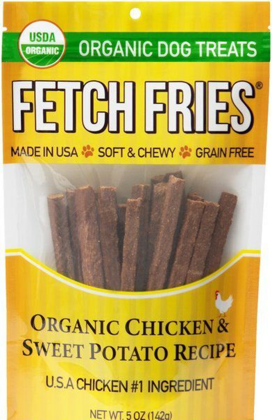 New * Discount Store Fast Pet Food Fetch Fries Organic Chicken & Sweet Potato Dog Treats