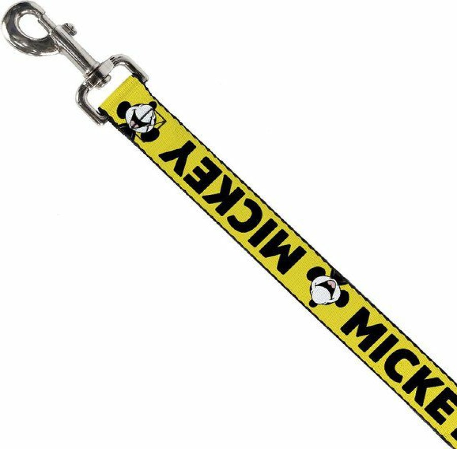 Wholesale * Popular Buckle-Down Mickey Smiling Polyester Standard Dog Leash, Small: 4-Ft Long, 1-In Wide