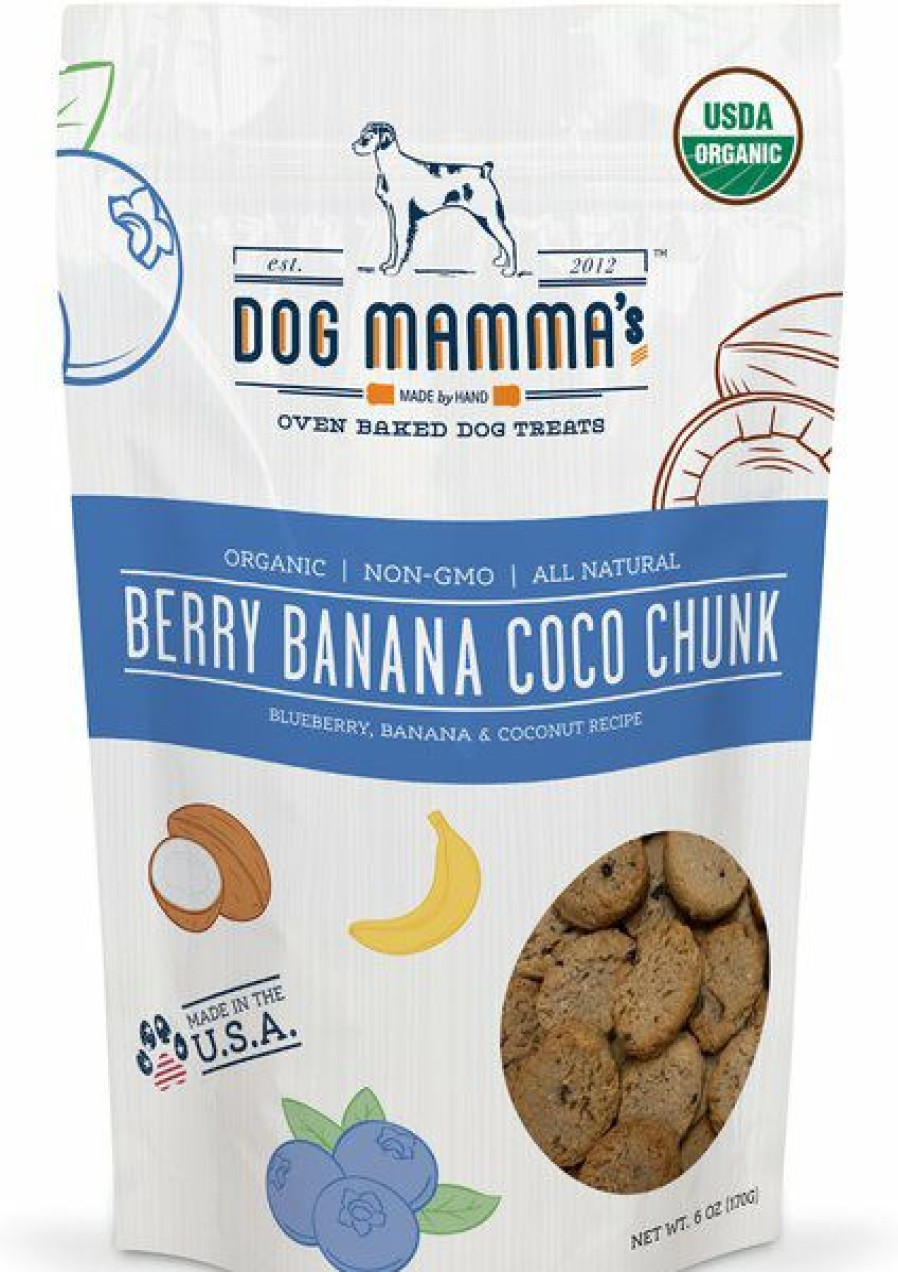 Clearance * Hot Sale Dog Mamma'S Organic Berry Banana Coco Chunk Dog Treats