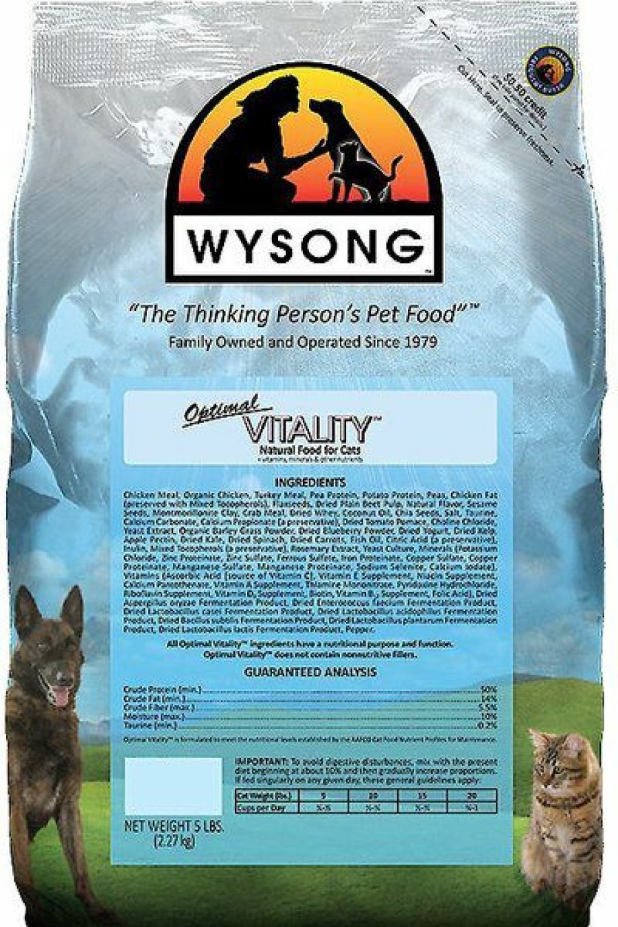 New * Cheaper Wysong Optimal Vitality Dry Cat Food, 5-Lb Bag