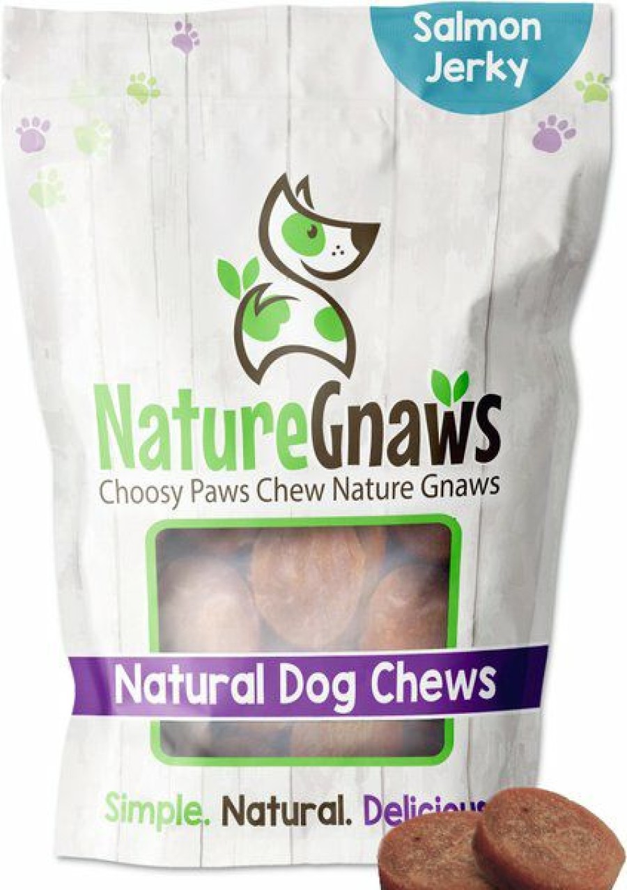 New * Discount Store Nature Gnaws Salmon Chew Grain-Free Dog Treats, 12-Oz Bag