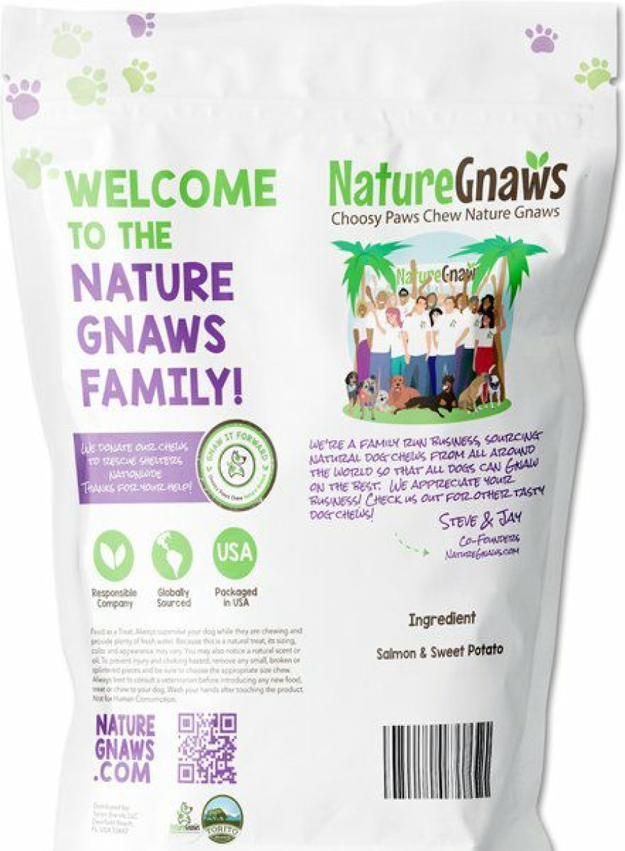 New * Discount Store Nature Gnaws Salmon Chew Grain-Free Dog Treats, 12-Oz Bag