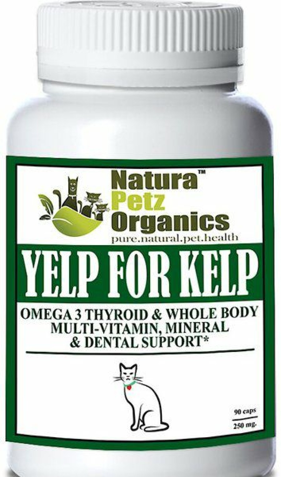 Best * Top Selling Natura Petz Organics Yelp For Kelp Cat Supplement, 90 Count