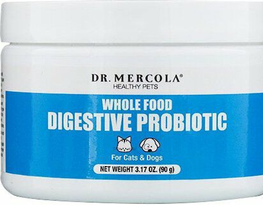 Online * Dr Mercola Limited Edition Dr. Mercola Whole Food Digestive Probiotic Dog & Cat Supplement, 3.17-Oz Jar