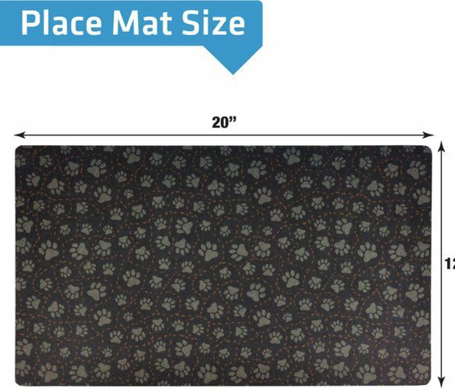 Hot * Cheaper Drymate Paw Path Pet Bowl Dog & Cat Place Mat