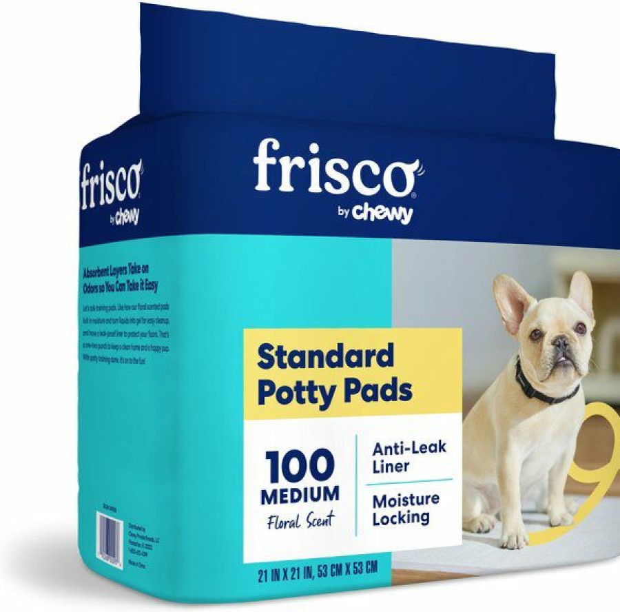 Hot * Online Frisco Dog Training Pads, 21 X 21-In, 100 Count, Floral Scented