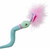 Online * Online Petlinks Happynip Wonder Wrap Flexible Bendy Plush Snake Cat Toy, Teal, Small