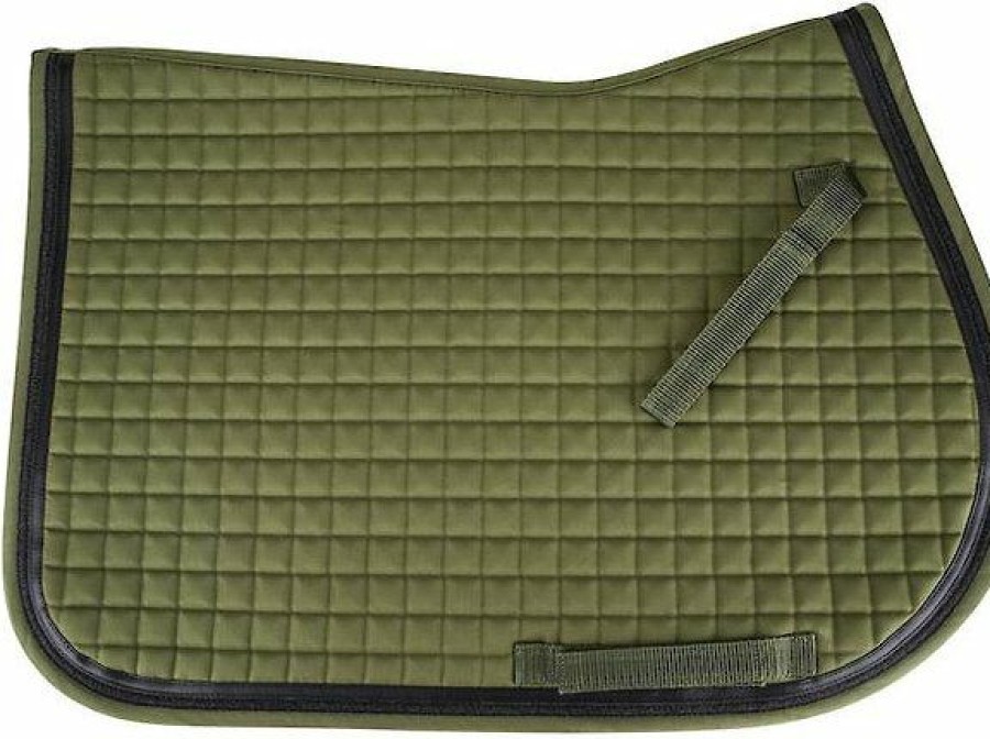 Clearance * Hot Sale Equine Couture Matte All Purpose Horse Saddle Pad, Olive