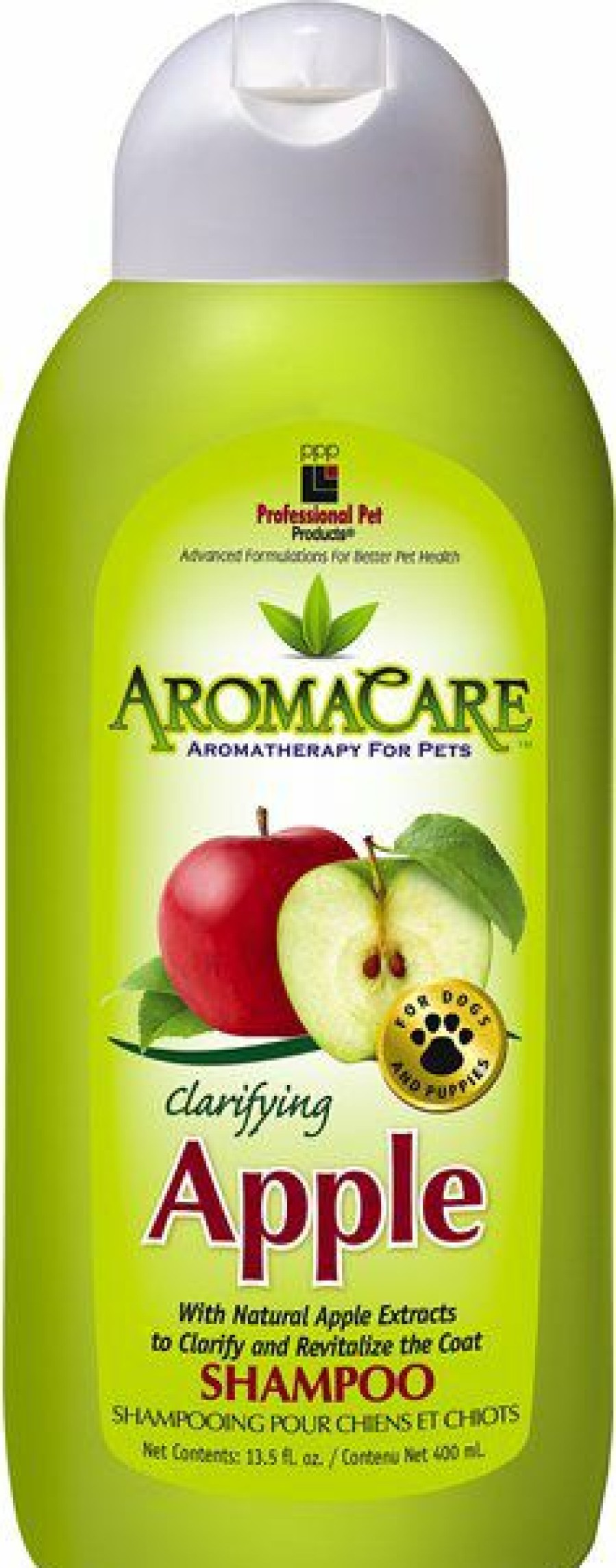 New * Hot Sale Professional Pet Products Aromacare Clarifying Apple Pet Shampoo, 13.5-Oz Bottle