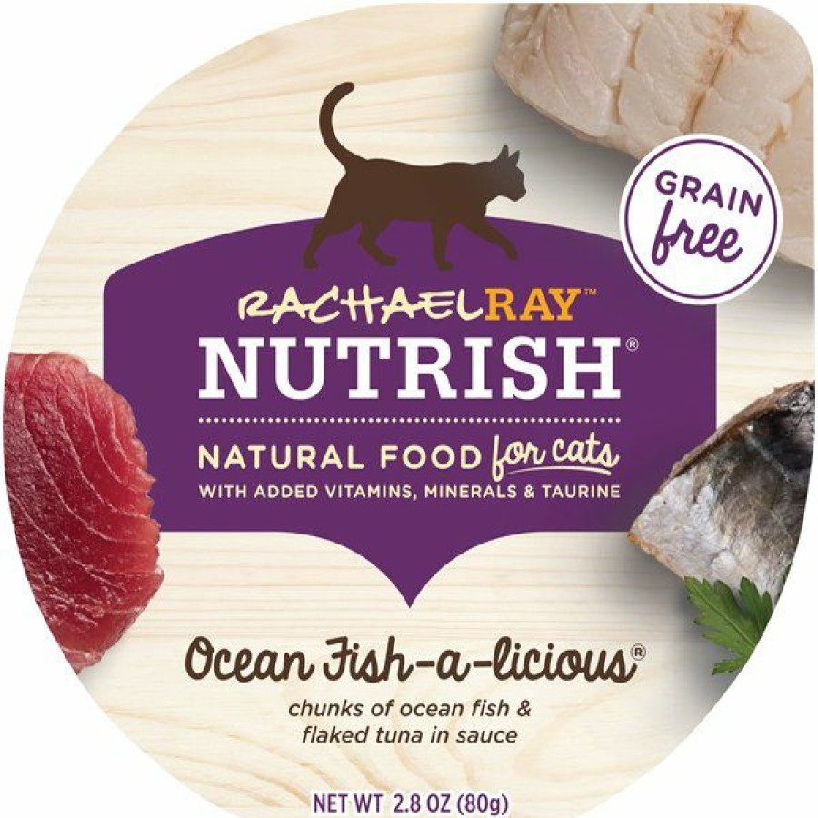 Online * Discount Store Rachael Ray Nutrish Ocean Fish-A-Licious Natural Grain-Free Wet Cat Food, 2.8 Oz, Case Of 12