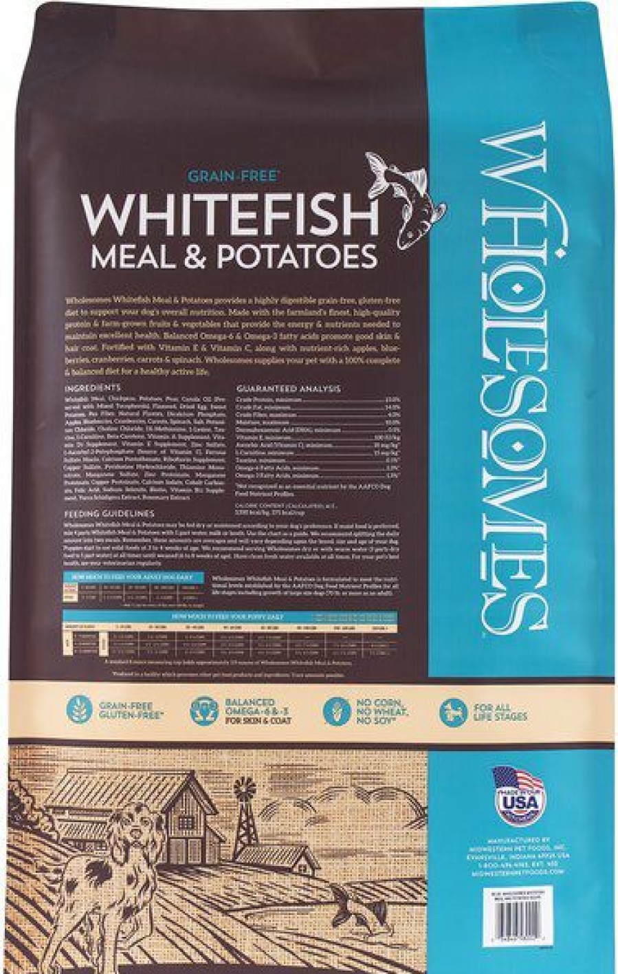 Clearance * Best Sale Wholesomes Grain-Free Whitefish Meal & Potatoes Formula Dry Dog Food, 35-Lb Bag