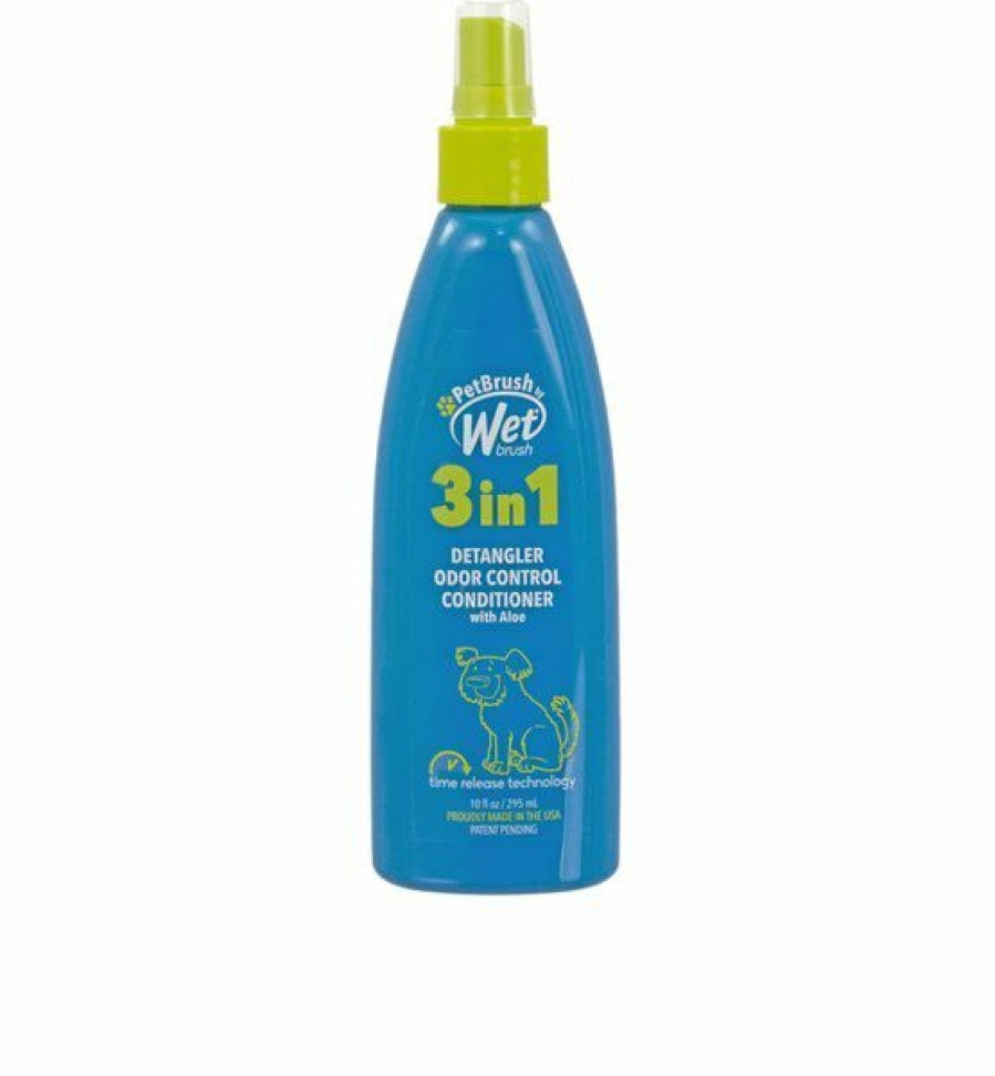 New * Best Sale Petbrush By Wetbrush 3-In-1 Detangler & Odor Control Dog Conditioner, 10-Oz Bottle