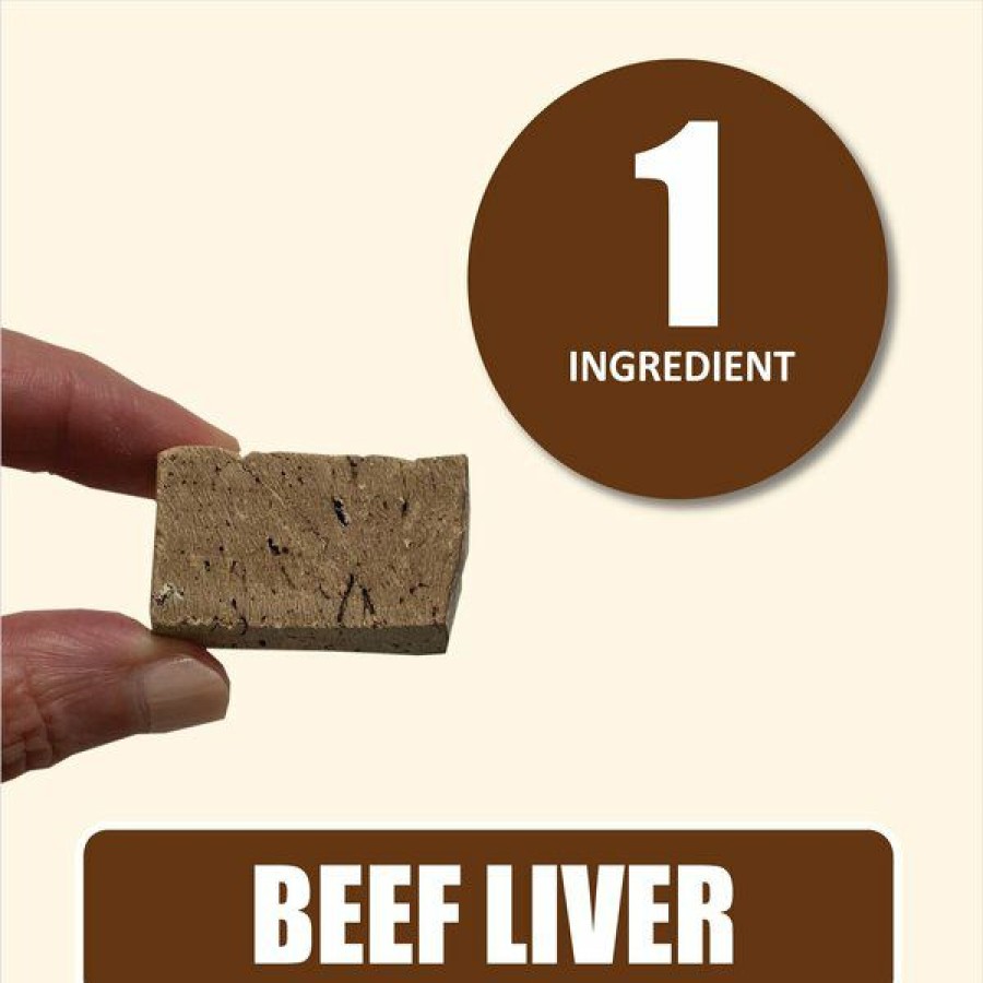 Hot * Large Choice Whole Life Just One Ingredient Pure Beef Liver Freeze-Dried Dog Treats, 4-Oz Bag