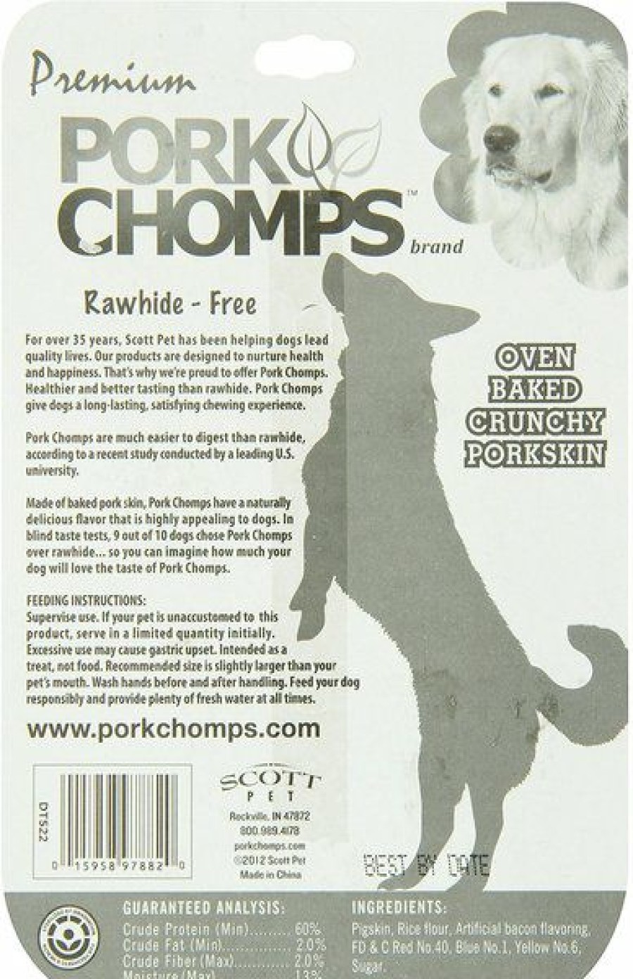 Hot * Hot Sale Premium Pork Chomps Bacon Flavor Crunchy Bone Dog Treats