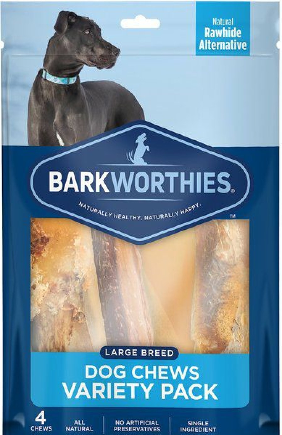 Hot * Discount Barkworthies Large Breed Variety Pack Natural Dog Chews, 4 Count