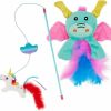 Online * Reliable Quality Bundle: Frisco Mythical Mates Unicorn Teaser Cat Toy With Catnip + Frisco Mythical Mates Dragon Crinkle Cat Toy With Catnip