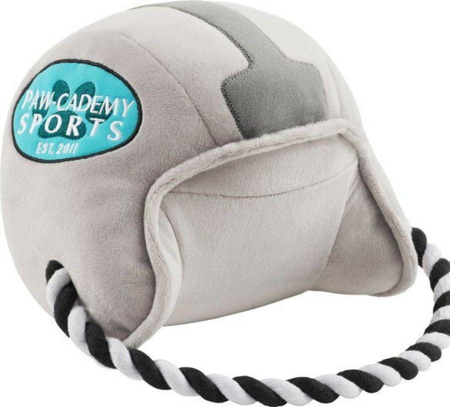 New * Cheaper Frisco Football Helmet Plush With Rope Squeaky Dog Toy