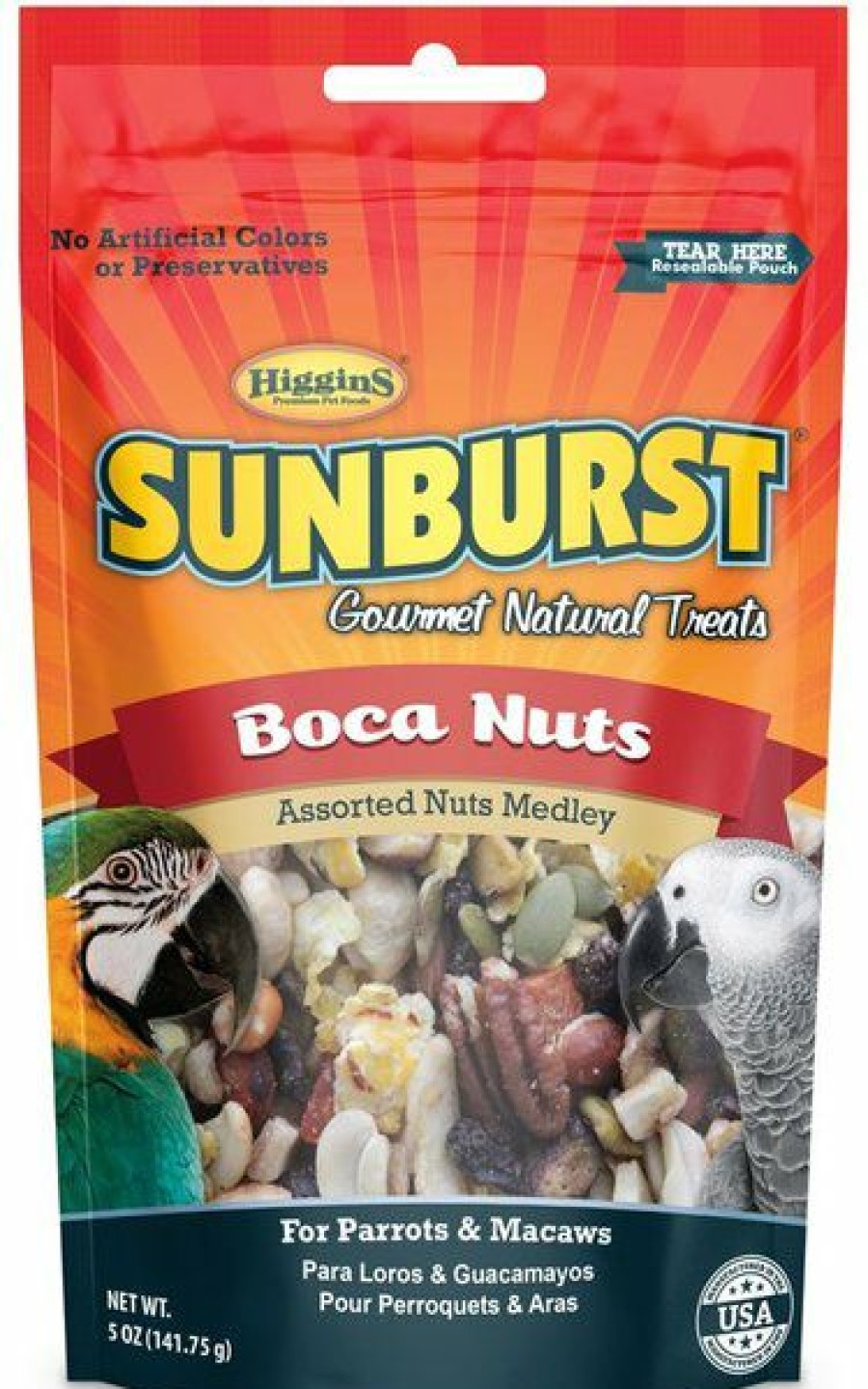 Wholesale * Cheaper Higgins Sunburst Gourmet Treats Boca Nuts Macaw & Parrot Bird Treats, 5-Oz Bag