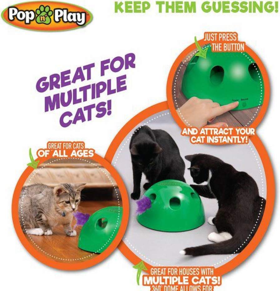 Wholesale * Good Quality Allstar Innovations Pop N' Play Attachments Cat Toy